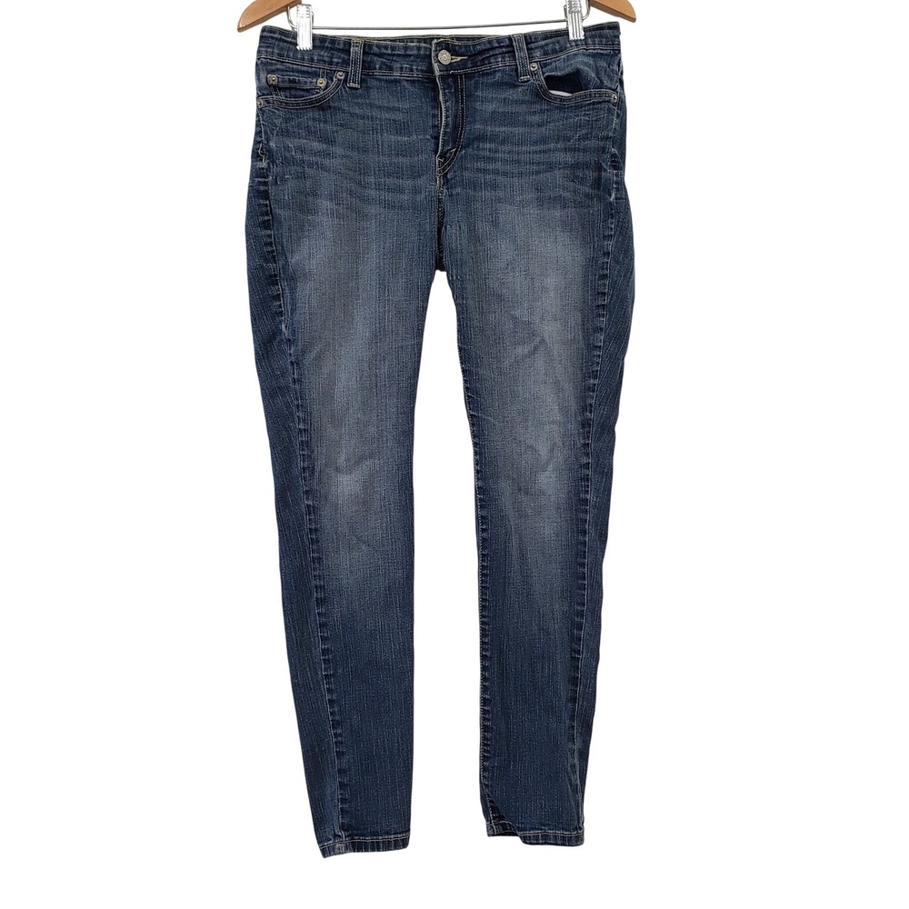 Levis 535 Legging Jeans Juniors 13 Blue Super Skinny Stretch Denim Casual Indie‎